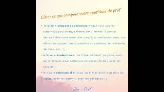 Miniature : [Phase 1]Faire sa programmation pour vivre une année scolaire sereine
