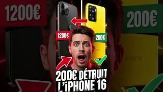 Miniature : Ce smartphone à 200€ DÉTRUIT l'iPhone 16 🔥 (preuve en vidéo)