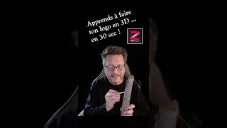 Miniature : Apprends à faire ton logo en 3D ... en 30 secondes chrono !