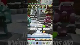 Miniature : RETOUR YOUTUBE💚 #minecraft #retour #hypixel #Fun